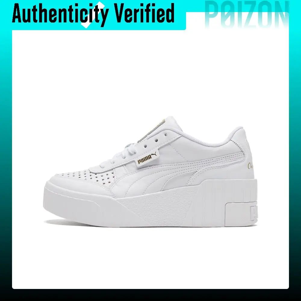 PUMA Cali Wedge Skate Shoes Women's Low-top White 374337-01
