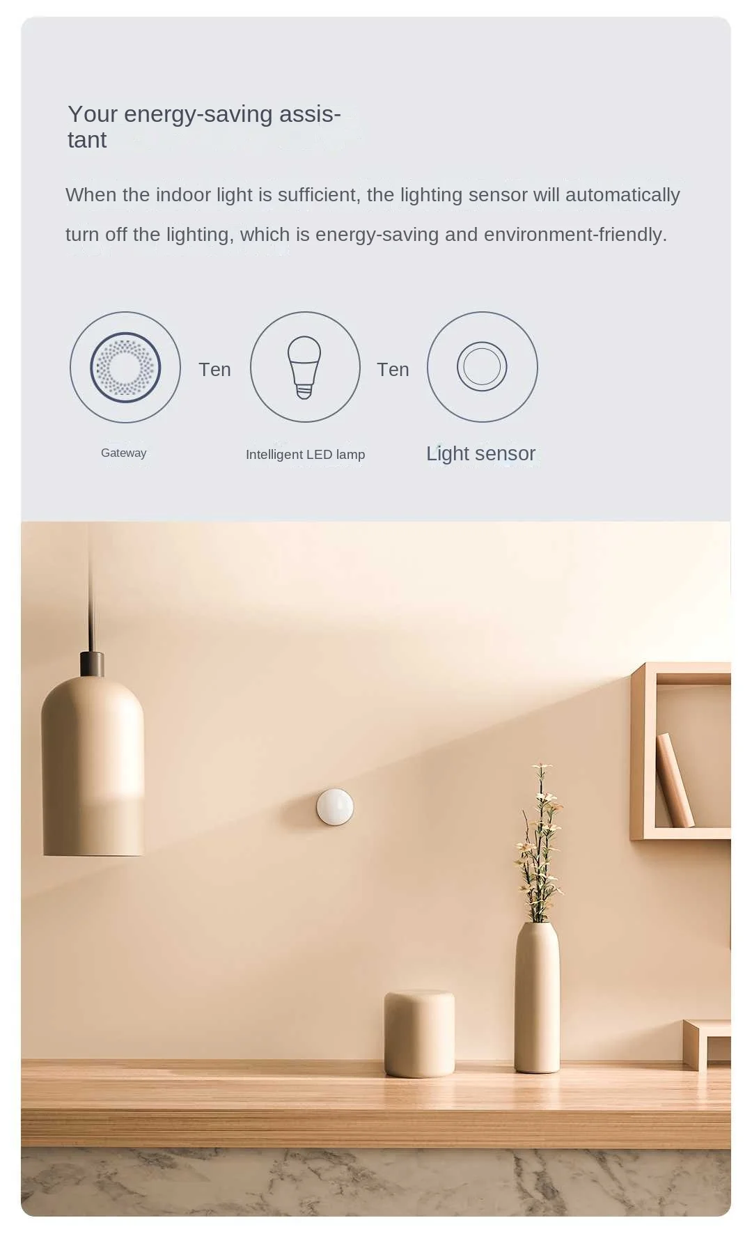 Original Aqara Light sensor T1 Zigbee 3.0 Brightness Sensor Smart Induction Light Change for Mi home Homekit Smart Home