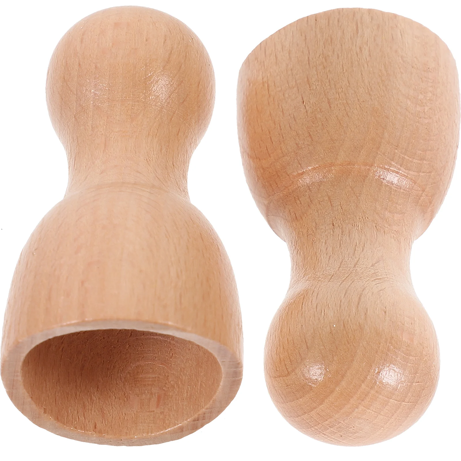 2 Pcs Wooden Massage Cup Gua Sha 2pcs (small Cup) Body Compact Tools Manual Scraping Massager Massaging Scalp Travel