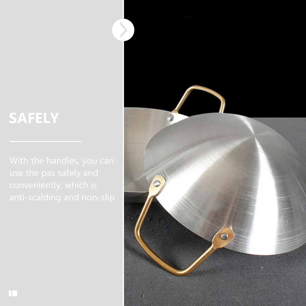 

Stainless Steel Dry Pot Thickened Amphora Practical Pot Woks Pan Cooking Stockpot Household Kitchenware Non Slip Anti