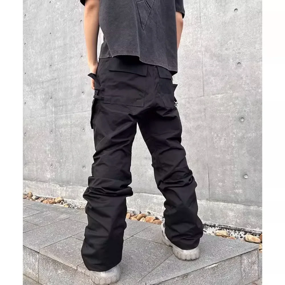 NIGO Retro Workwear Loose Casual Pants Trend Multi-pocket Black Straight Pants Men's Clothes FHDX #NGTOP11237