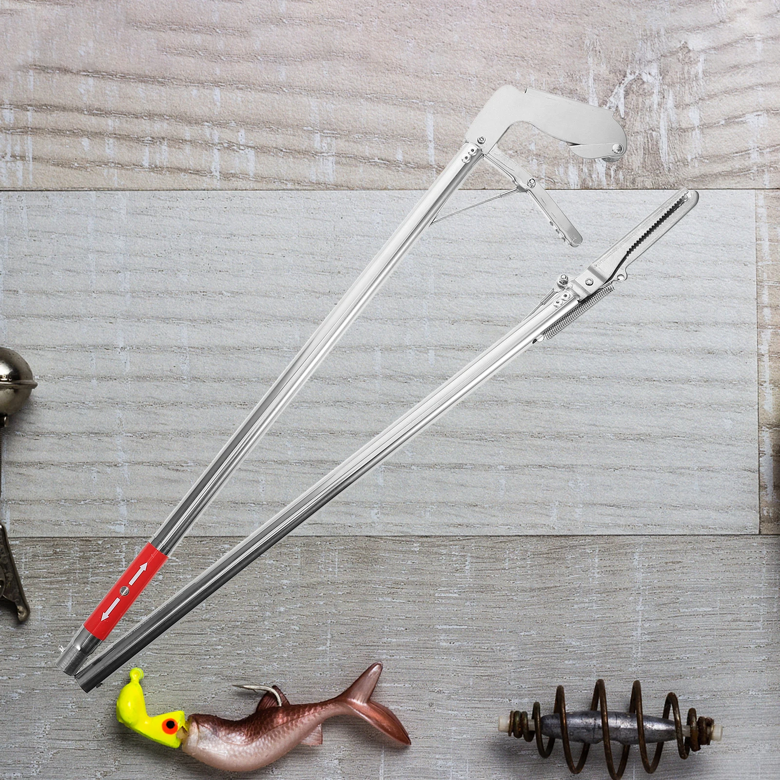 

Инструмент для захвата змей из нержавеющей стали, складные сверхмощные щипцы с длинным вылетом для ловли рептилий, обработки крабов, рыбы, использования на открытом воздухе