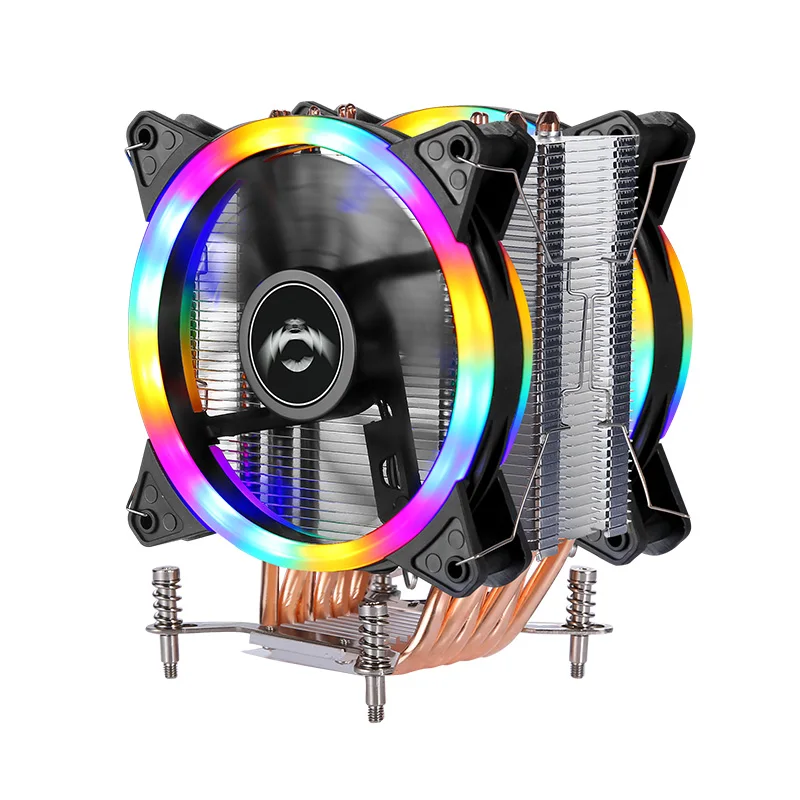 Efficient PC Air-Cooled Processor CPU Cooling 120mm Fan 6 Heat Pipe Suitable For Installing LGA2011 2066 2099 x79 x99 e5 e3