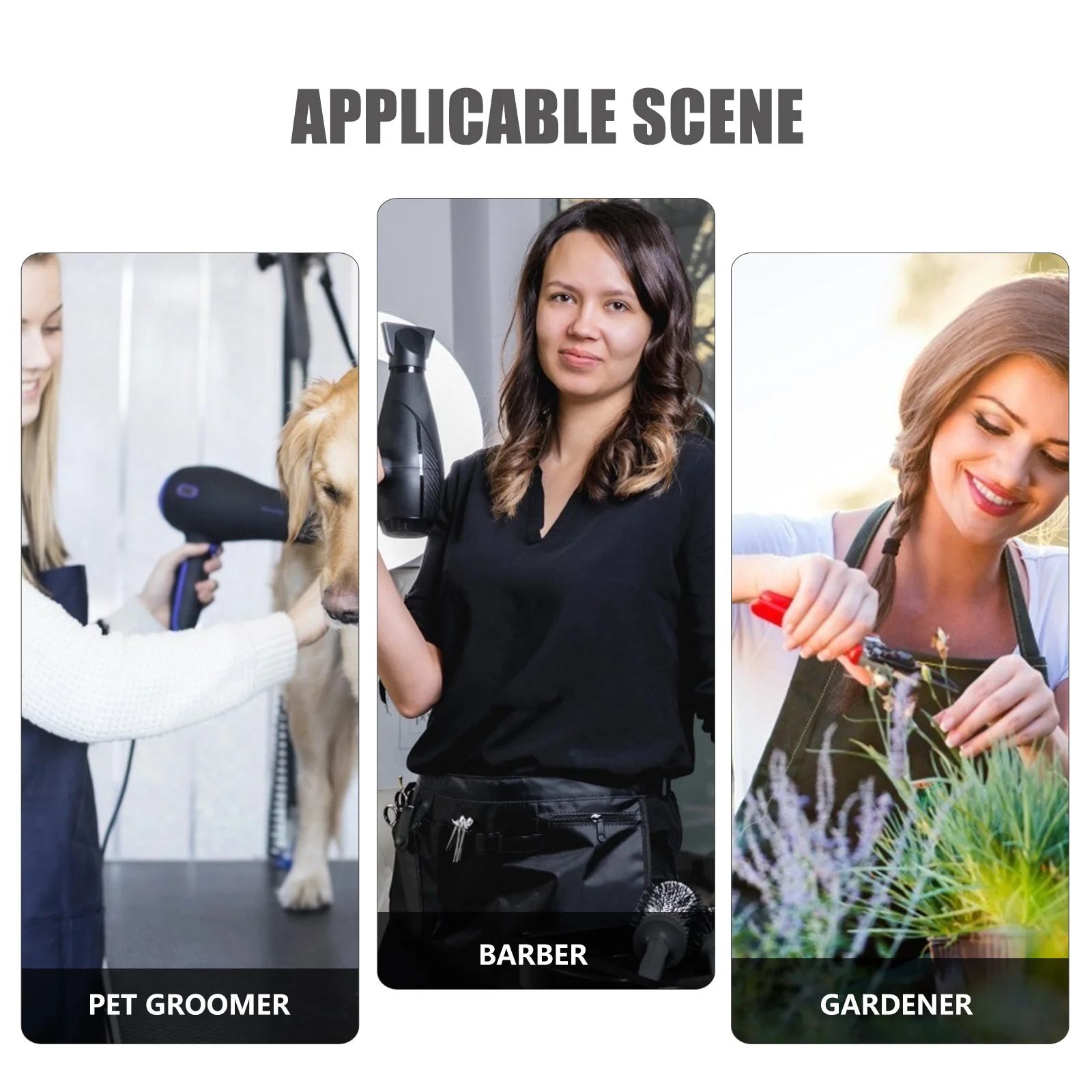 

1pc Pet Cosmetologist Uniform Waterproof Nylon Workwear For Pet Grooming Salon Bath Barber Gardening Hospital Worker Overalls