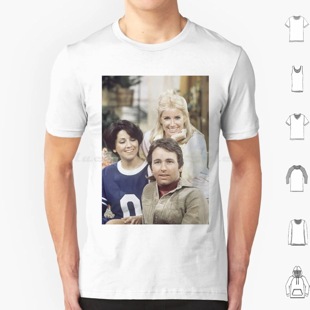 Three's Company T Shirt Men Women Kids 6xl Threes Company Jack Tripper Larry Janet Crissy Mr Frilly The Ropers Sitcoms 1970s