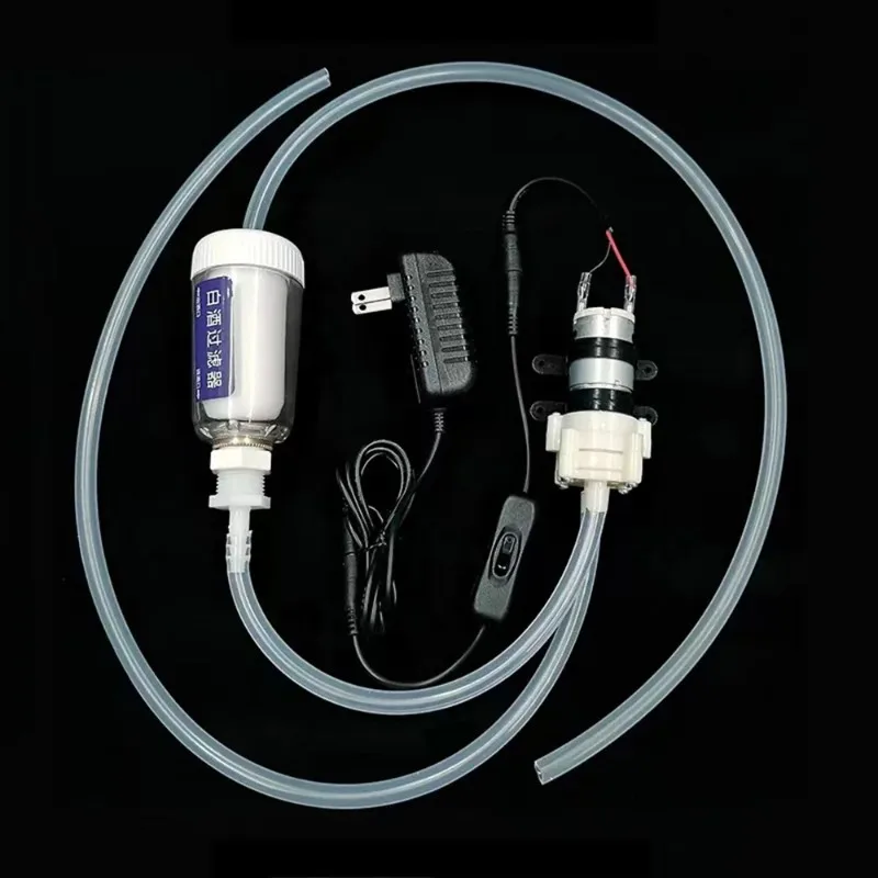 

Household Mini Electric Liquor Filter 0.2μm Aperture Ceramic Activated Carbon Wine Filter Machine Suction Device Ageing Machine