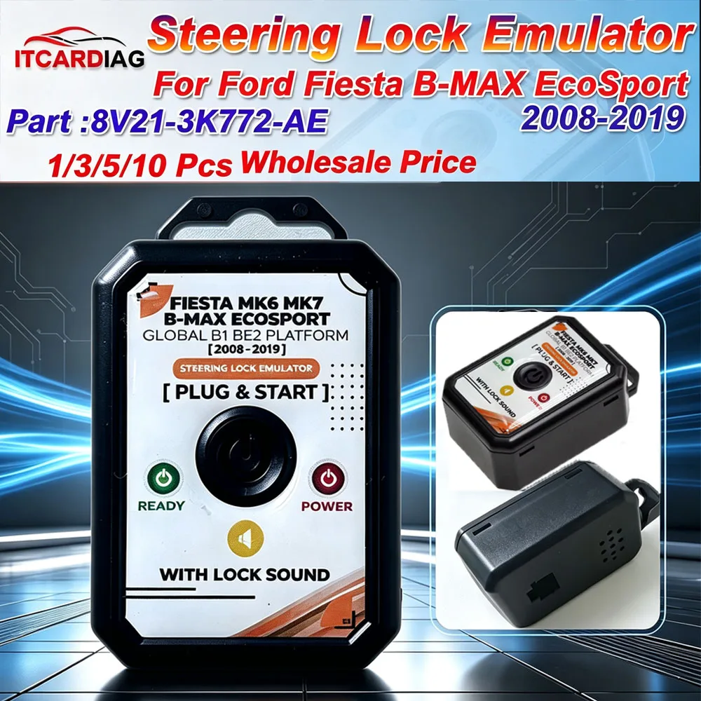 Steering Lock Emulator For Ford Fiesta B-MAX EcoSport 2008-2019 Global B1 BE2 Steering Emulator Part Number 8V21-3K772-AE