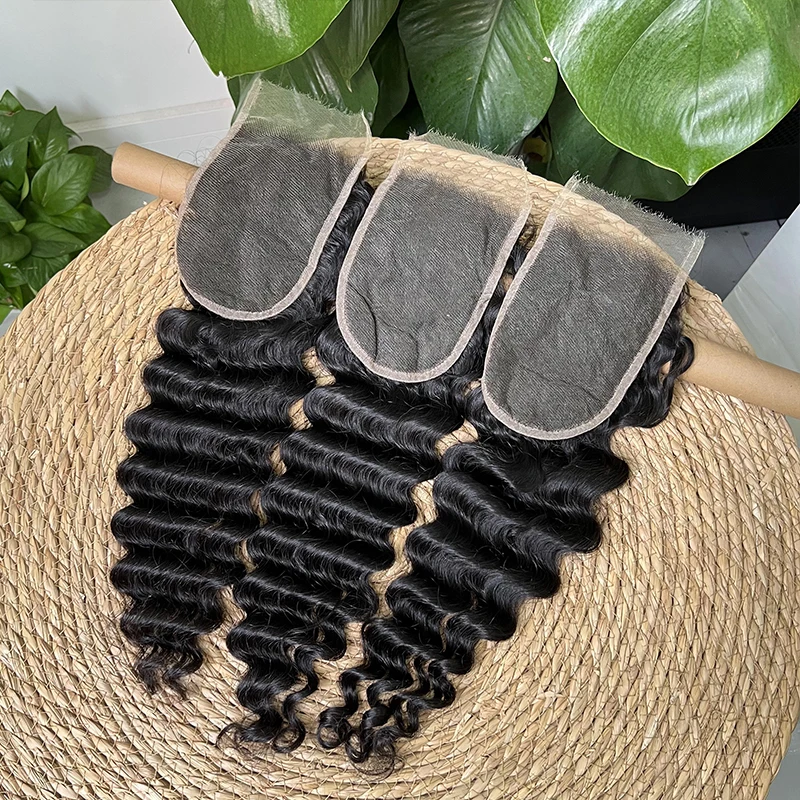 

GDYLuxury Deep Wave 4x6 HD Кружевная застежка Melt Skins 4 на 6 HD Застежка Невидимая HD кружевная застежка Вьющиеся предварительно выщипанные