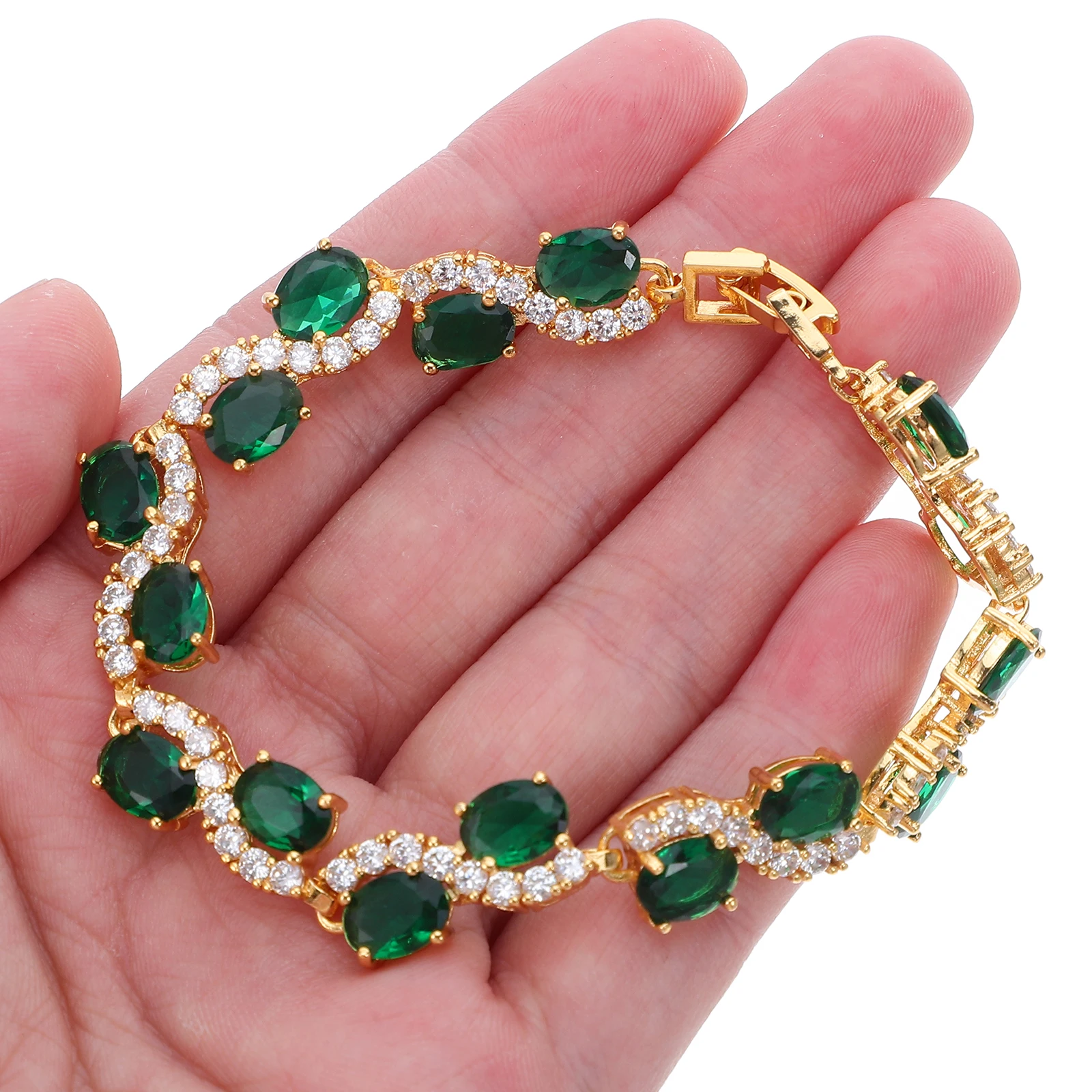 

Elegant Zircon Bracelet Women Minimalist Lightweight Luxury Wristlet Birthday Valentine Present Girls Ladies Party Jewelry