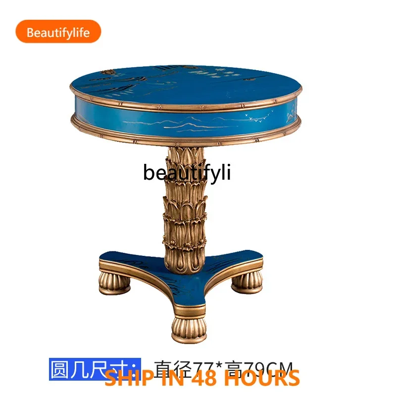 X FH  casual Table and Chair Single Sofa Armrest Light Luxury Living Room Bedroom Round Table and Chair Three-piece Set