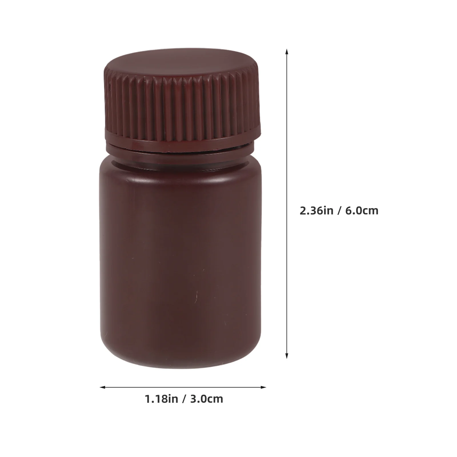 10pcs Light Resistant Plastic Bottles 30Ml High Temperature Resistance Reagent Storage Containers Laboratory Sample Bottles For