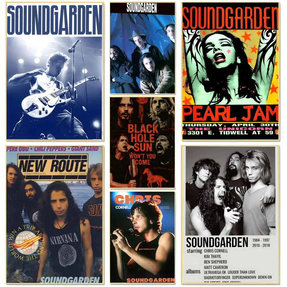grunge rock alternative band S-Soundgarden Poster Living Room Bedroom Decorative Print Unframed Decor