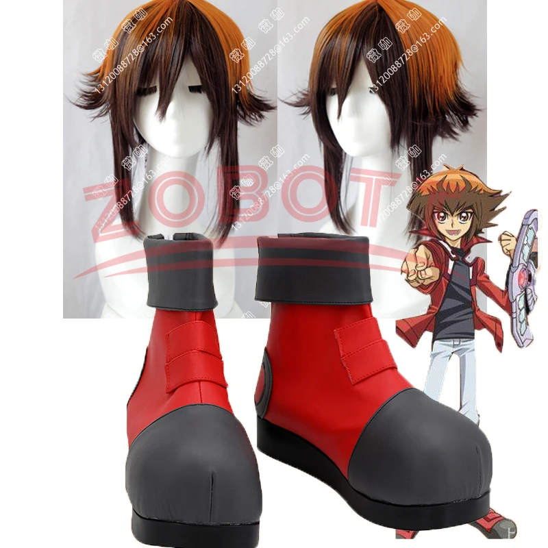 

Yu-Gi-Oh! GX Jaden Yuki Cosplay Boots Shoes Anime Party Cosplay Boots Custom Made Halloween Carnival Accessories