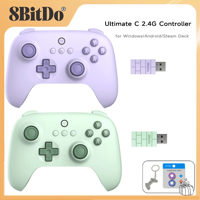 

8BitDo Ultimate-C 2.4G Connectivity Gamepad Wireless Controller Simplified Ultimate Quality for PC Window1011,Android,Steam Deck