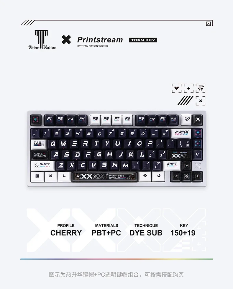Imagem -06 - Csgo Impresso Conjunto de Sonhos Tema Cherry Keycaps Pbt150 Chaves para Hi75 Crush80 Hi8 Rainy75 Lucky65 Gaming Teclado Mecânico mx