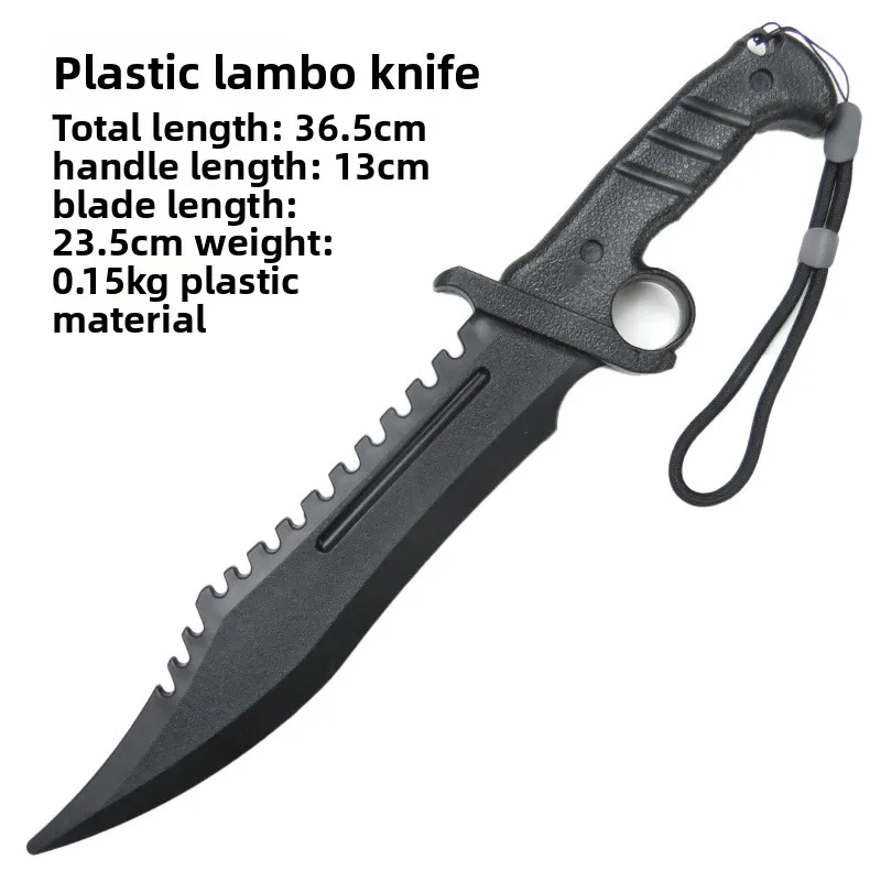 Cuchillo Katana de plástico de 36,5 cm/14,17 pulgadas, accesorios de exhibición para entrenamiento práctico, periféricos de juego, suministros para fiestas, adornos de modelo de juguete al aire libre