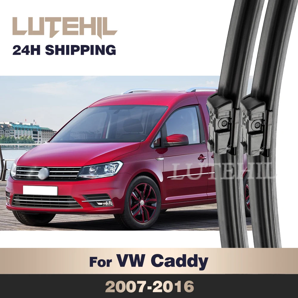 

LUTEHIL Wiper For Volkswagen VW Caddy MK3 2007-2016 Wiper Front Wiper Blades Windshield Windscreen Window Brush 24"+18"