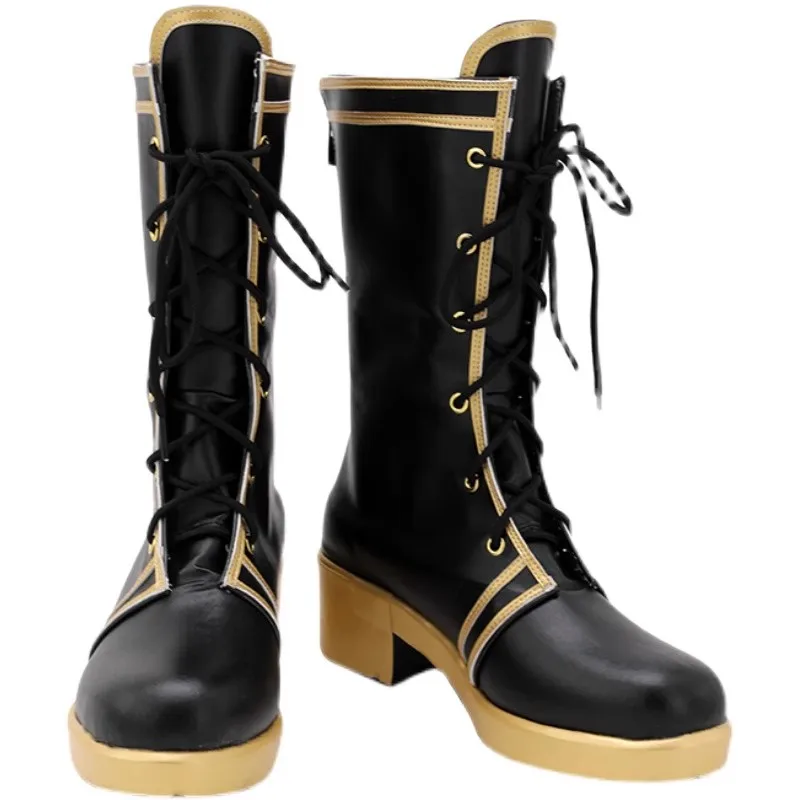 Anime Vtuber Tokoyami Towa Hoshimati Suisei Cos Nakiri Ayame Akai Haato Houshou zapatos de Cosplay marino Hololive mujeres hombres botas