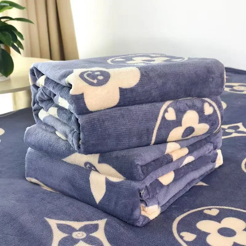 Four Seasons Blanket Air Conditioning Blanket Sheet Cover Blanket Coraline Cover Blanket Sheet Dual Purpose Flannel Blanket