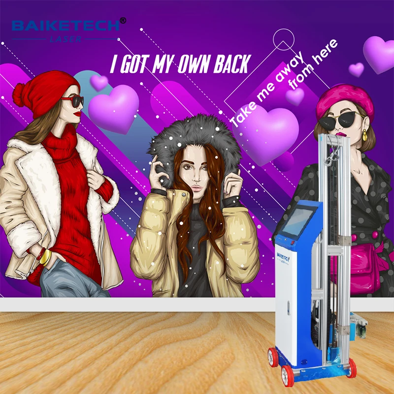 TH-UV64【FOB】3D Art Wall Background Ink Vertical UV Drawing Printer Painting Machines for Glass Mural Wood Paper