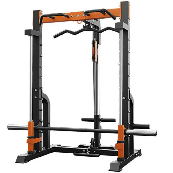 Smith Unisex Multi-Functional Home Gym Equipment Squat Rack for Bodybuilding Effective Chest and Back Exercise