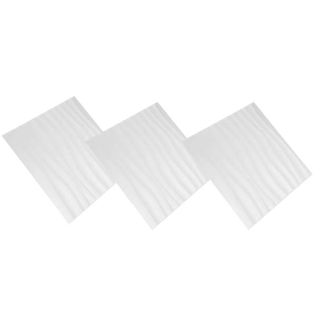

3Pcs 3D Wall Panels PVC Fine Workmanship Decorative Panel for Interior Wall Decor Hotel Office Restaurant Living Room Bedroom