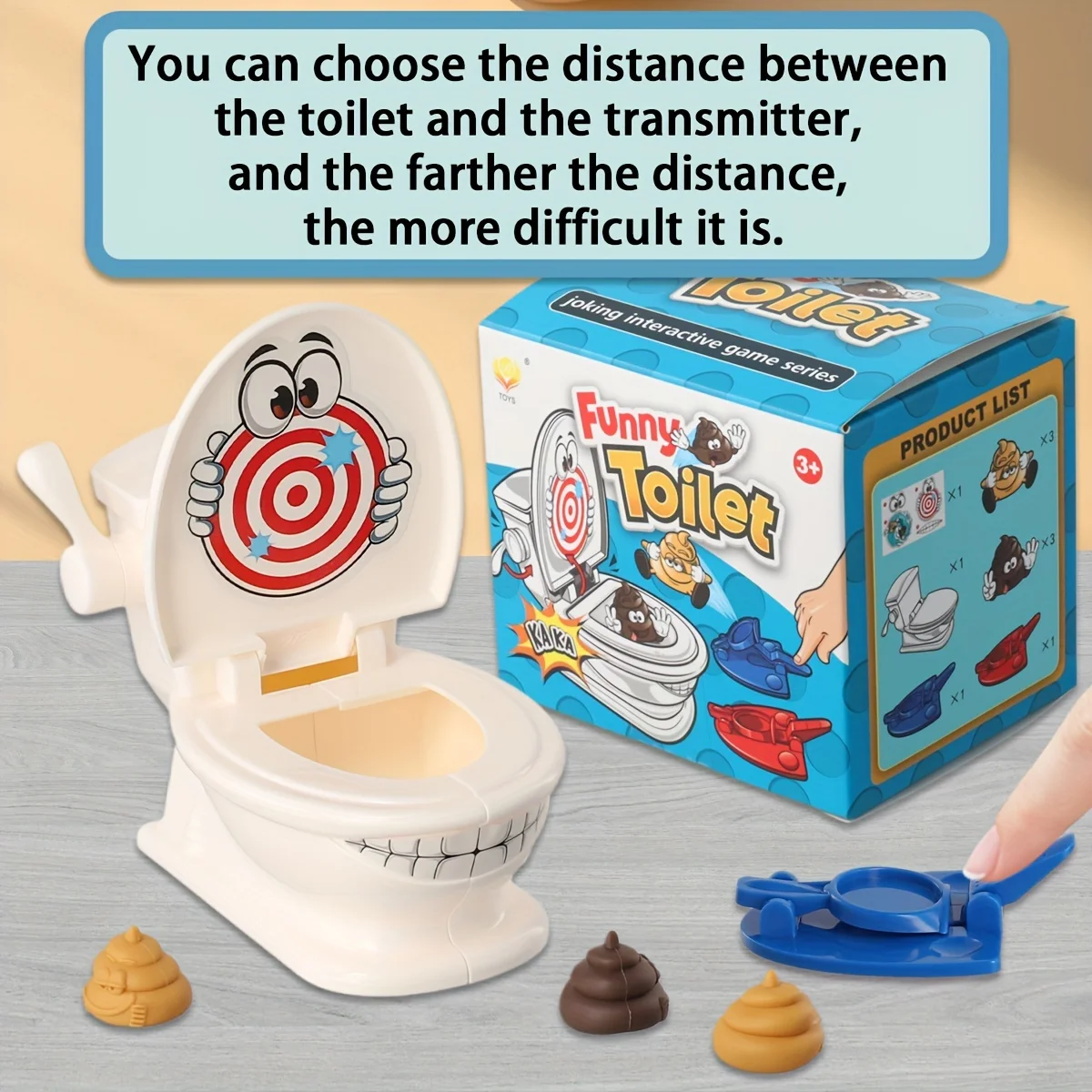 1 مجموعة أنبوب لعبة الرماية لعبة عائلية مضحكة مع المرحاض 2 الرماة 6 أنواع لينة للأطفال بنين بنات حفلة هدية عيد الميلاد هدية حفلة #5