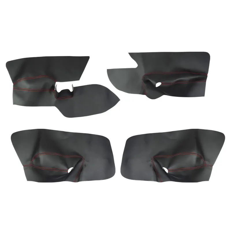 LHD For VW Jetta 2005 2006 2007 2008 2009 2010 / For Golf 5 Car Door Handle Armrest Panel Microfiber Leather Cover 4 doors only
