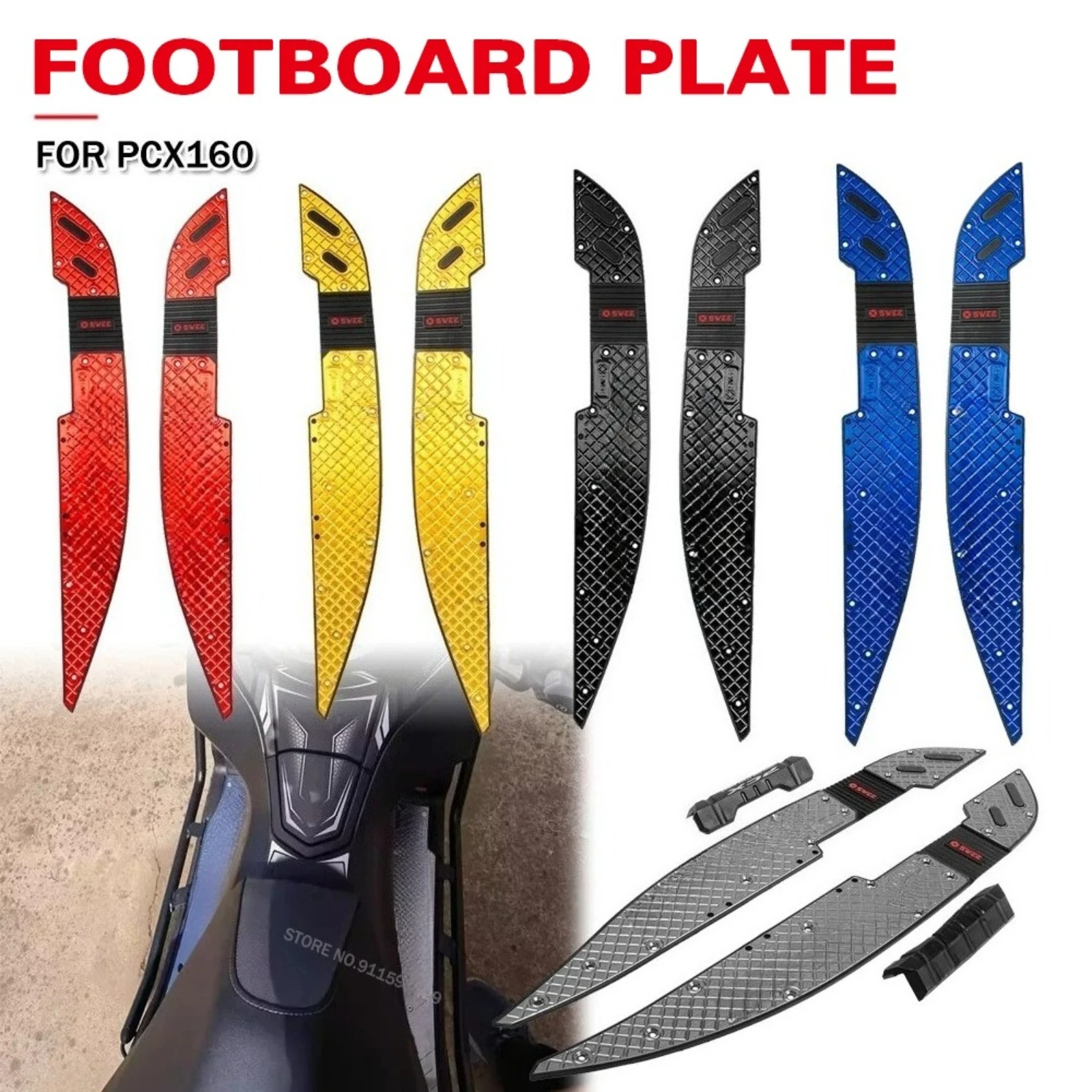 

Защитная накладка на переднюю подножку для мотоцикла Honda PCX160 (2021-2023), противоскользящая, аксессуар для педали