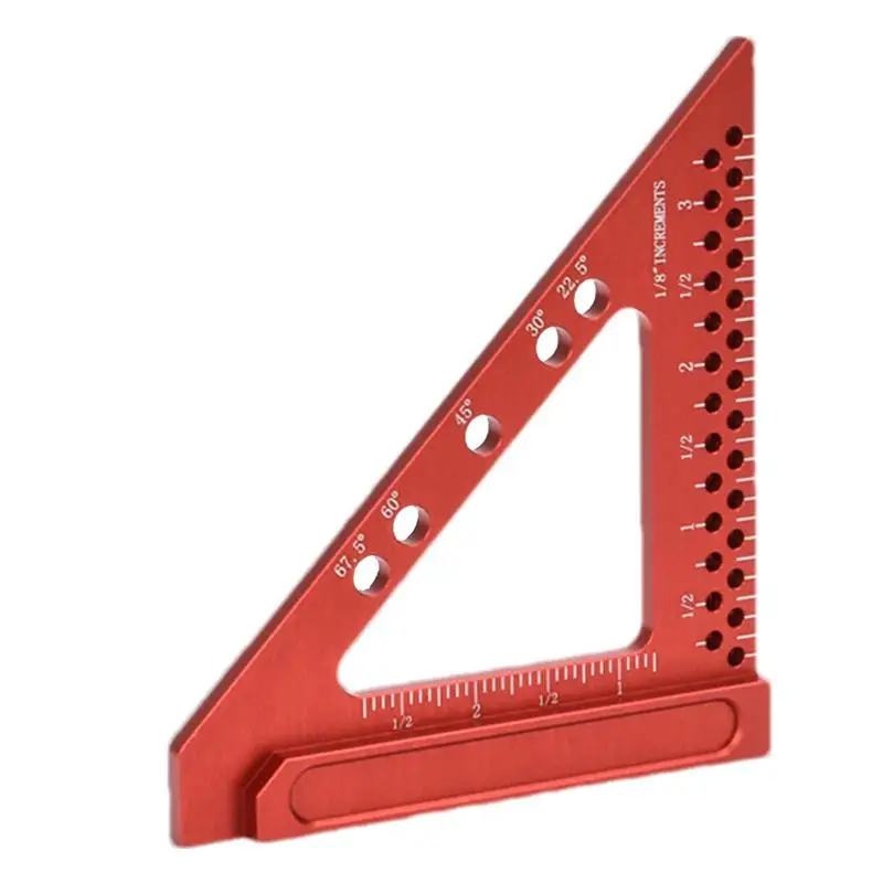 

Metal Triangle Ruler Woodworking SquareCarpenter Triangle Rafter Square Protractor Carpenter Measuring Layout Tool Metal