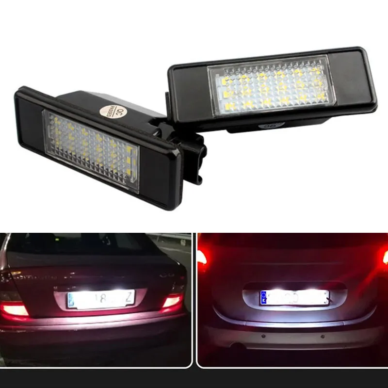 

2Pcs Canbus Car LED Number License Plate Light For Citroën C2 C3 C5 C6 C8 And Peugeot 106 1007 207CC 307 308 3008 406 508 607