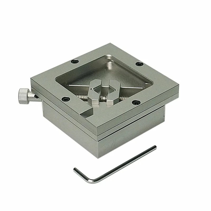 Diagonal Ball Planting Table 90x90MM All-aluminum Alloy Silver Bead Planting Table Fixture, Universal Fixture