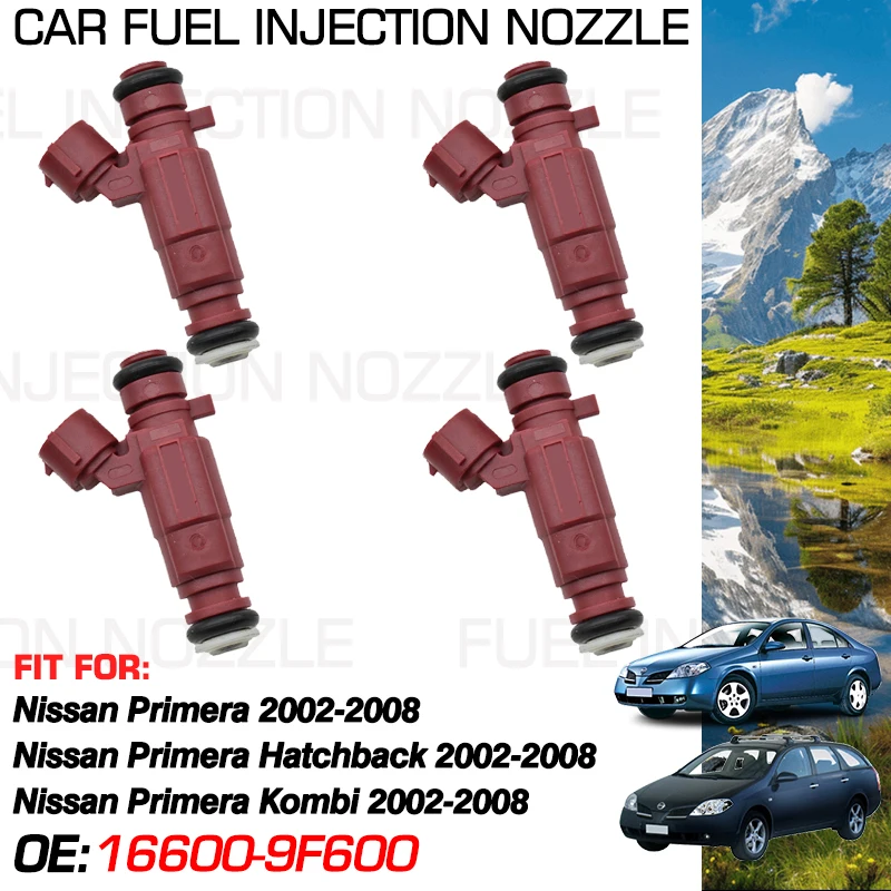 16600-9F600 0280155940 for Nissan Primera P12 Kombi Nissan Primera Hatchback 2002-2008 2004 Car Fuel Injectors Nozzle Injection