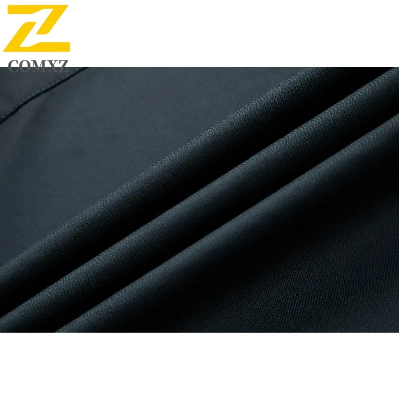 COMXZ Autumn New Male Jacket Premium Turndown Collar Outdoor Working Coat Luxury Elegant Business Comfort Windproof Overcoat