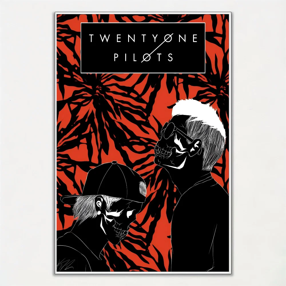 1pc Twenty One Pilots Classic Vintage  Poster Paper Print Home Living Room Bedroom Entrance Bar Cafe Art Painting Decoration
