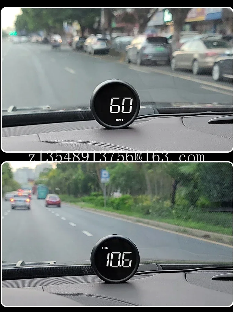 Car Head-up Display HUD Car Speed Water Temperature Multifunctional OBD Meter Fuel Consumption Overspeed Alarm Flat View Meter