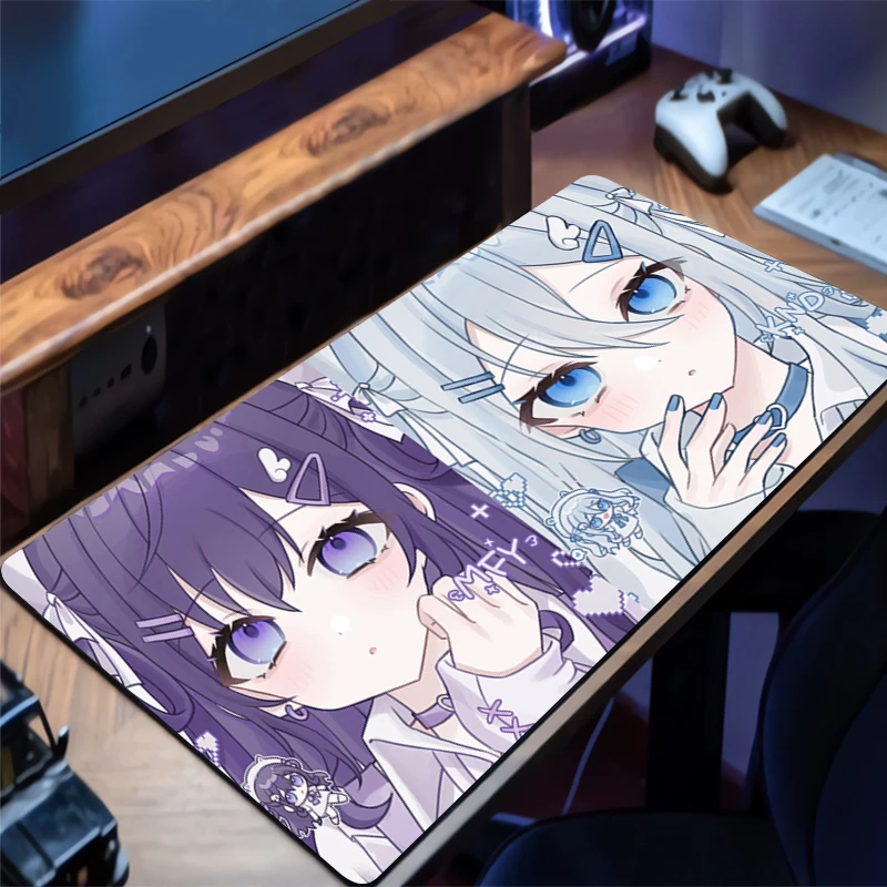Mouse pad Large Project SEKAI H-Hatsune Miku rubber keyboard mouse carpet anti-slip gamer mouse pad coaster PC HD Anime Mousepad