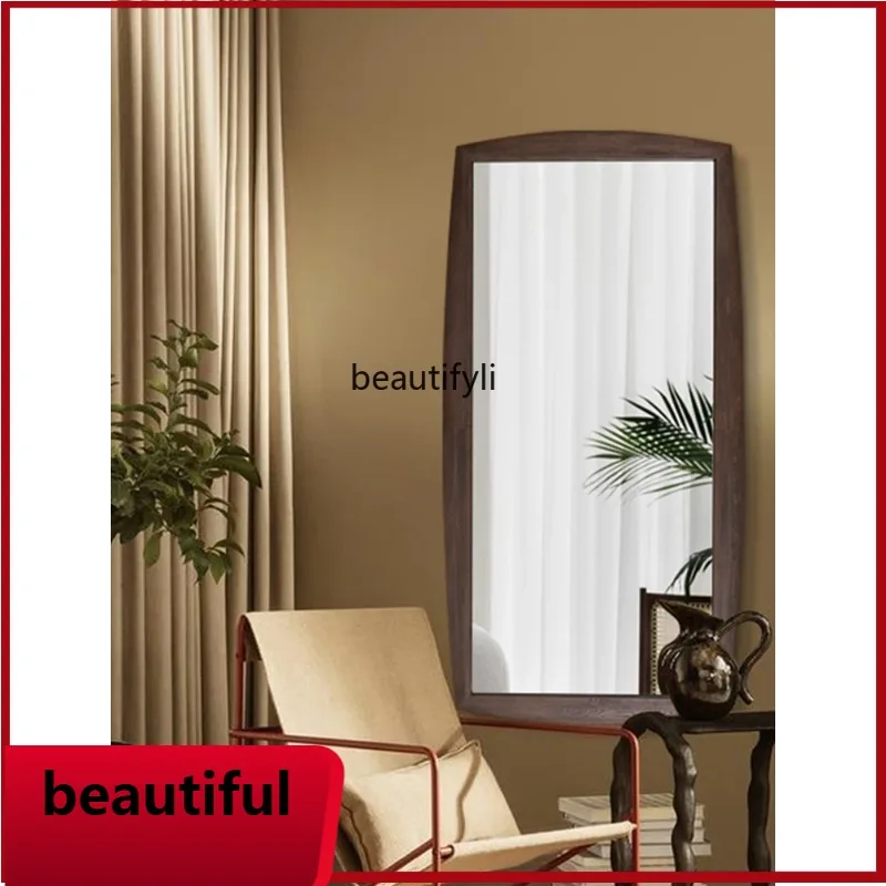 

f185 Chinese style entrance wall-mounted invisible household wall-mounted full-length mirror American Nordic fitting mirror