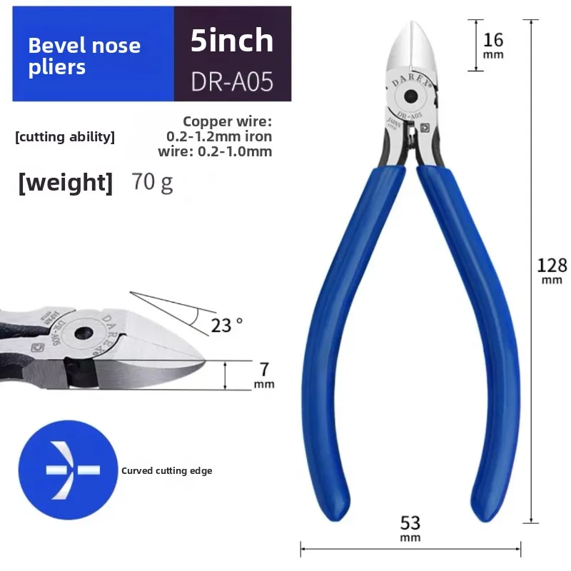

Диагональные фрезы DAREX с ультратонким лезвием для пластиковых моделей, электронная прецизионная промышленная обрезка ели