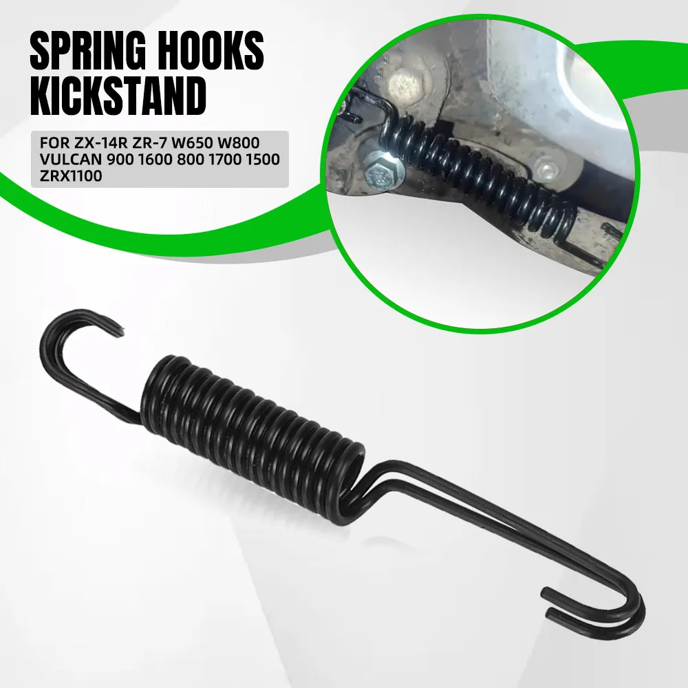 

For Kawasaki ZX-14R ZR-7 W650 W800 Vulcan 900 1600 800 1700 1500 ZRX1100 Motorcycle Spring Hooks Kickstand Stand Support Spring
