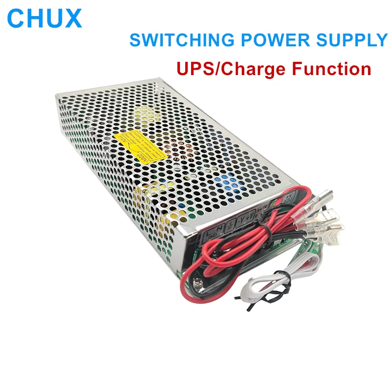 CHUX 180W Switching Power Supply 12V 24V Monitor Universal AC DC  UPS/Charge Function Input 110/220v Battery Charger SC180W