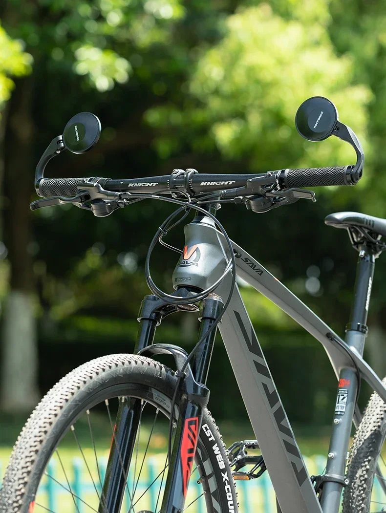 ROCKBROS 360 ° Verstellbarer Fahrradspiegel für Mountainbikes und Rennräder, HD-Klappbarer Rückspiegel für 16-22mm Innendurchmesser Lenker – Detail 2