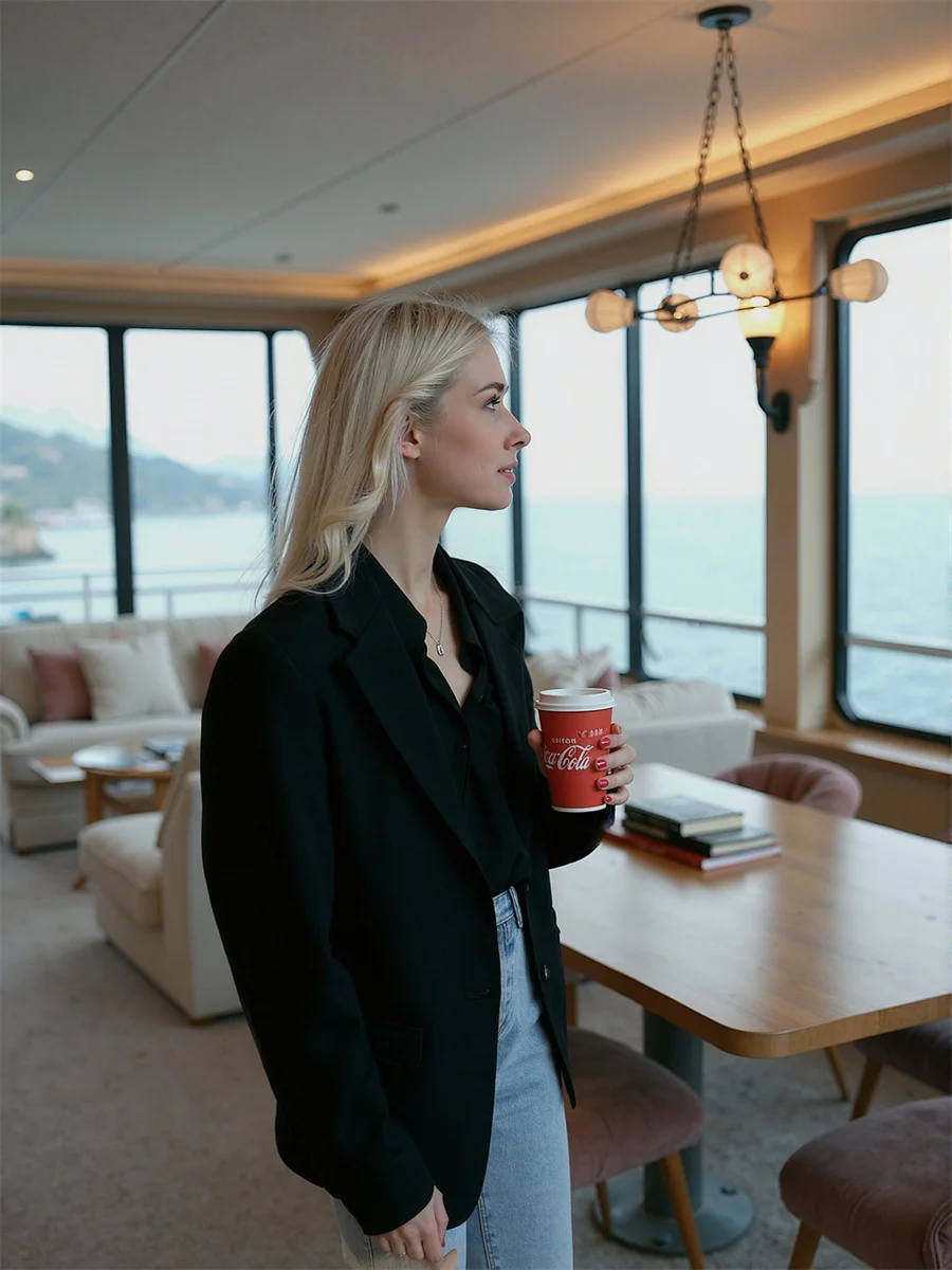 Effen klassieke blazers met enkele rij knopen voor dameskleding Dames Multi-riem Winddicht Duik Dames/Dames Vrouwtjes Afneembaar Violet