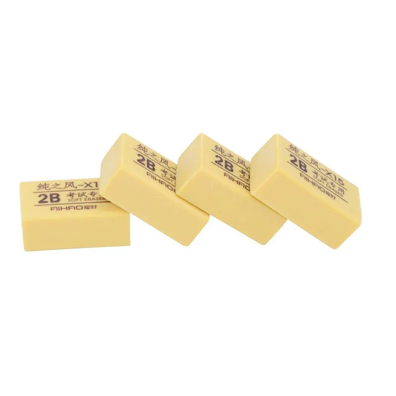 1PCS Correction Supplies Pencil Rubber 2B Eraser School Stationery Erasers for Kids Soft Art Supplies Pencil Pen Correction Tool