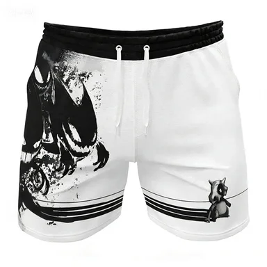 

Летние шорты с принтом, повседневные мужские пляжные брюки, вдохновленные аниме-продукцией