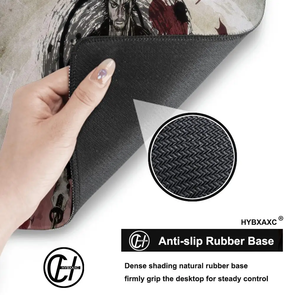 Popular Musashi Manga Vagabond Mouse Pad Large Size Office Desk Protector Mat PU Leather Waterproof Mouse Pad Desktop