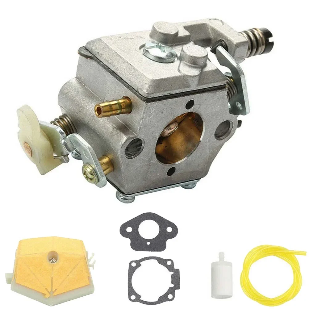 Carburetor Kit For Husqvarna 50 51 55 61 254 257 261 262 Chainsaw WT-170 Air Filter Feet Fuel Line Spark Plug Gaskets Set