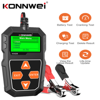 KONNWEI KW208 Car Battery Tester 12V Motorcycle Battery Analyzer 100-2000 CCA Power Load Plug Charging Cranking Circuit Tester