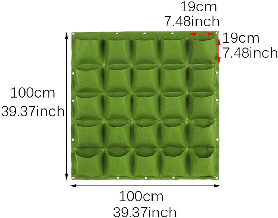 25/36 kieszonkowe wiszące pionowe donice ścienne sadzenie torby do uprawy na zewnątrz kryty ogrodnictwo pionowe zazielenianie pojemnik na kwiaty