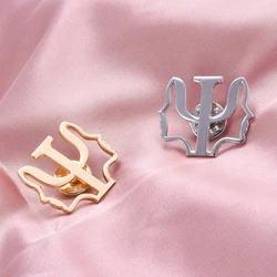 Catuni Psi Psychology Pin Brooch for Psychologist Doctor Nurse Fashion Meidical Lapel Lanyard Collar Backpack Badge Jewelry Gift